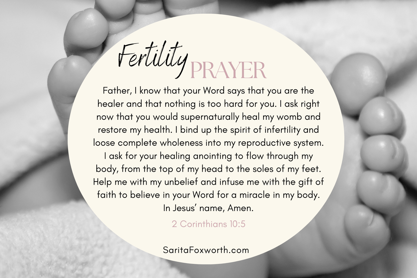 Giving Birth To Miracles + Fertility Prayer Magnet