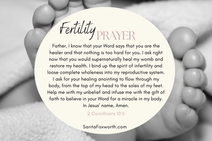 Giving Birth To Miracles + Fertility Prayer Magnet