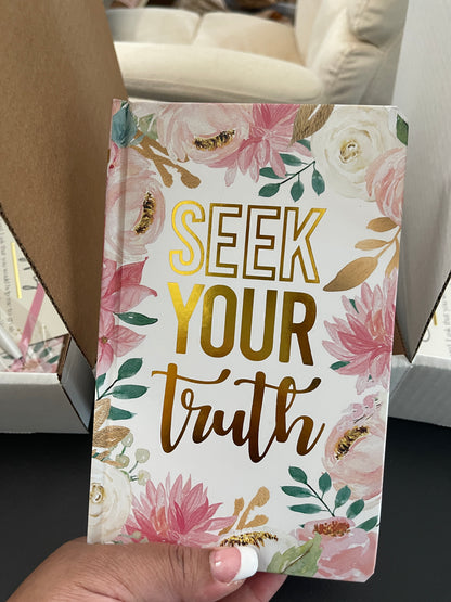 "Seek Your Truth" Floral Prayer Journal