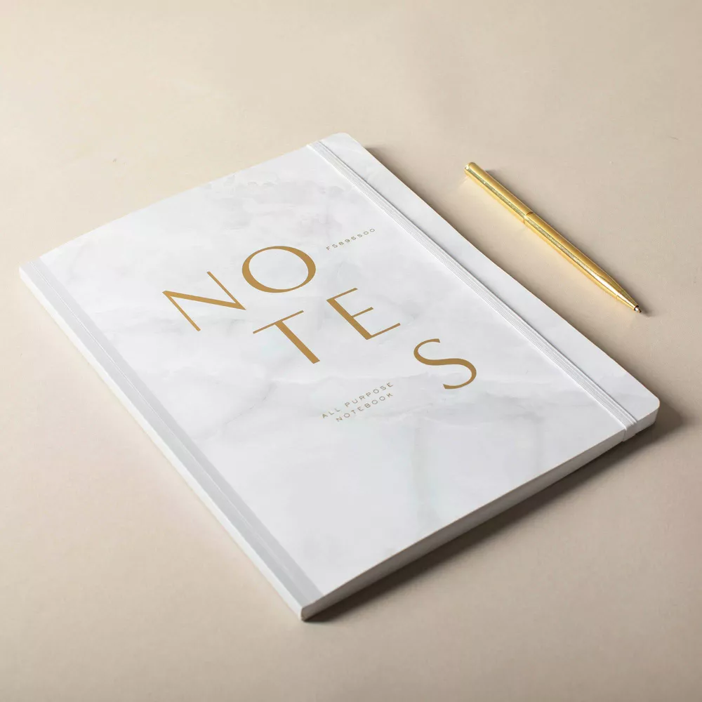 "Notes" Marble Journal (Softcover)