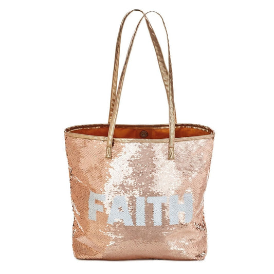 Sequin FAITH Tote Bag- Holiday Exclusive