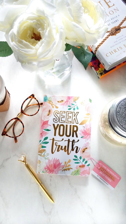 "Seek Your Truth" Floral Prayer Journal