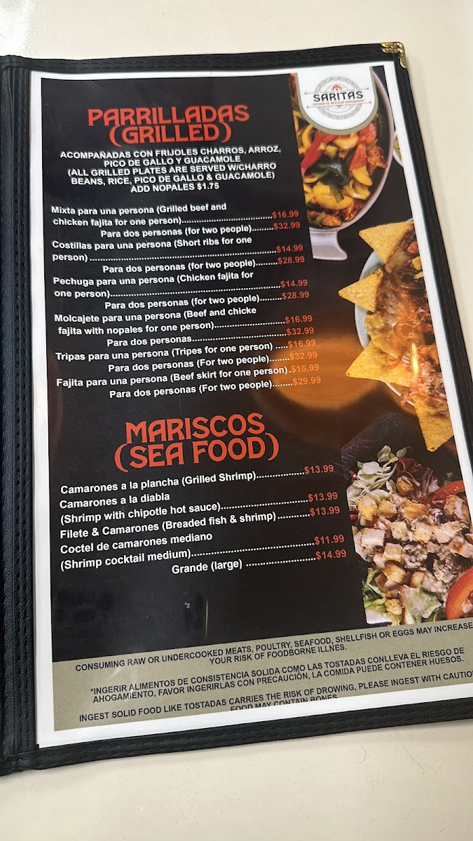 Sarita's Menu - Image 5